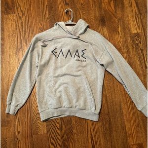 Greece Gray Hoodie